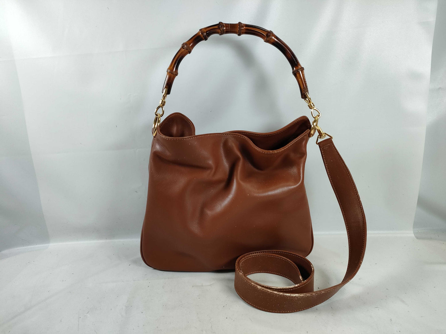 GUCCI Bamboo 001-2113-1638 Handbag Handbag