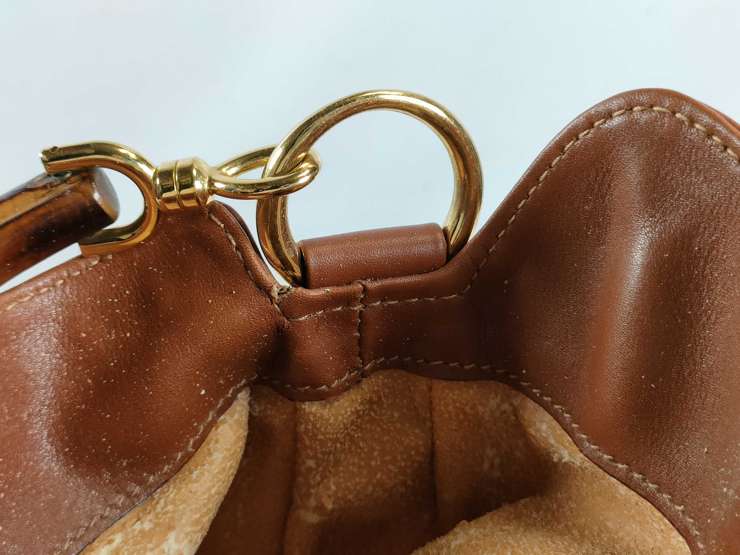 GUCCI Bamboo 001-2113-1638 Handbag Handbag