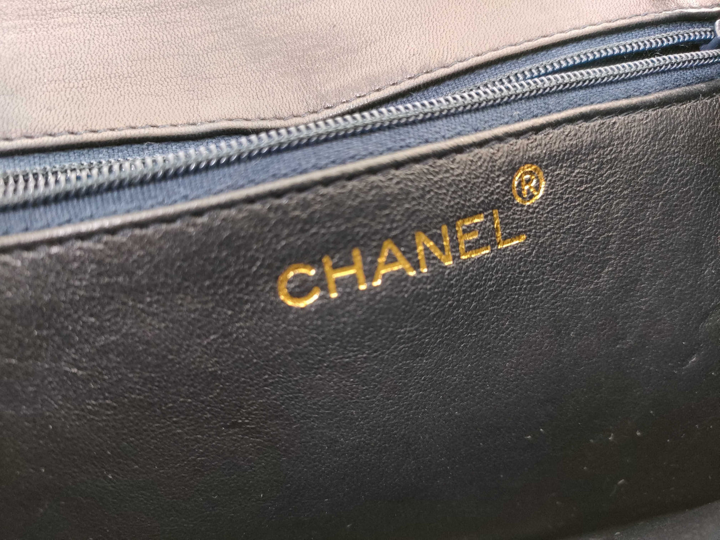 CHANEL Matelasse Lambskin Chain Shoulder Bag in Black