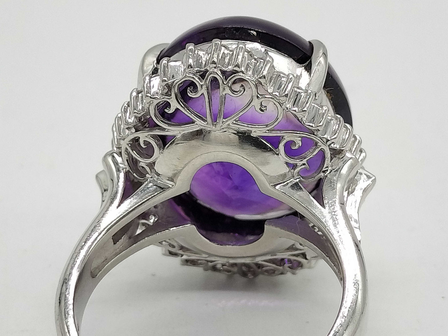AM 12.46ct D 0.38ct Pt900 12.0g Ring