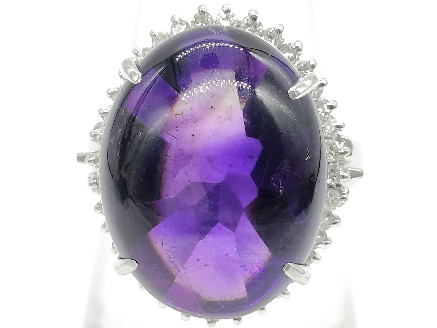 AM 12.46ct D 0.38ct Pt900 12.0g Ring