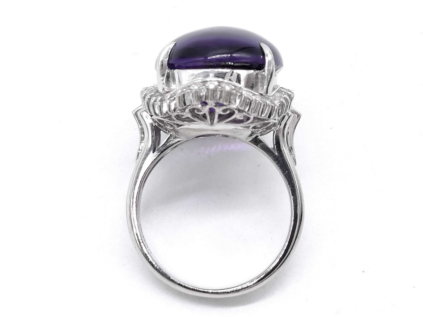 AM 12.46ct D 0.38ct Pt900 12.0g Ring