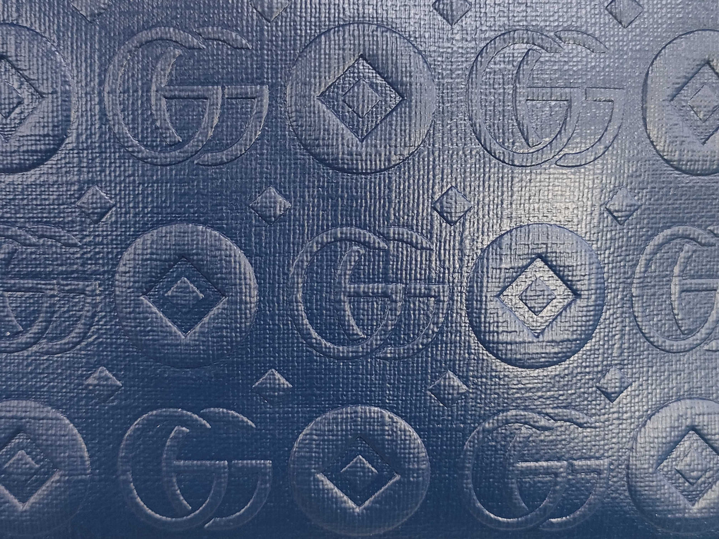 GUCCI Double G Blue Backpack Geometric Rucksack
