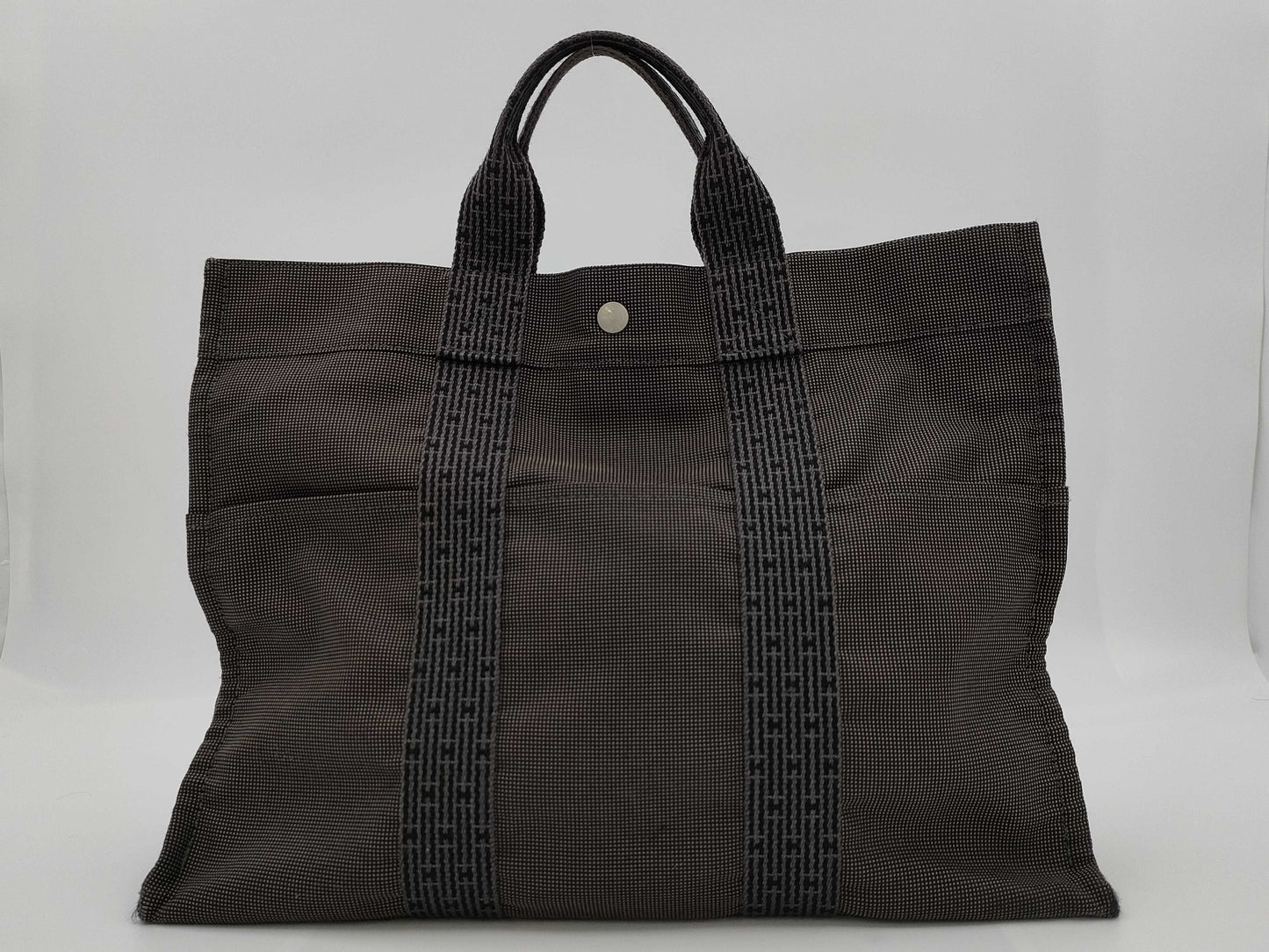 HERMES Air Line Air Line GM Gray Handbag