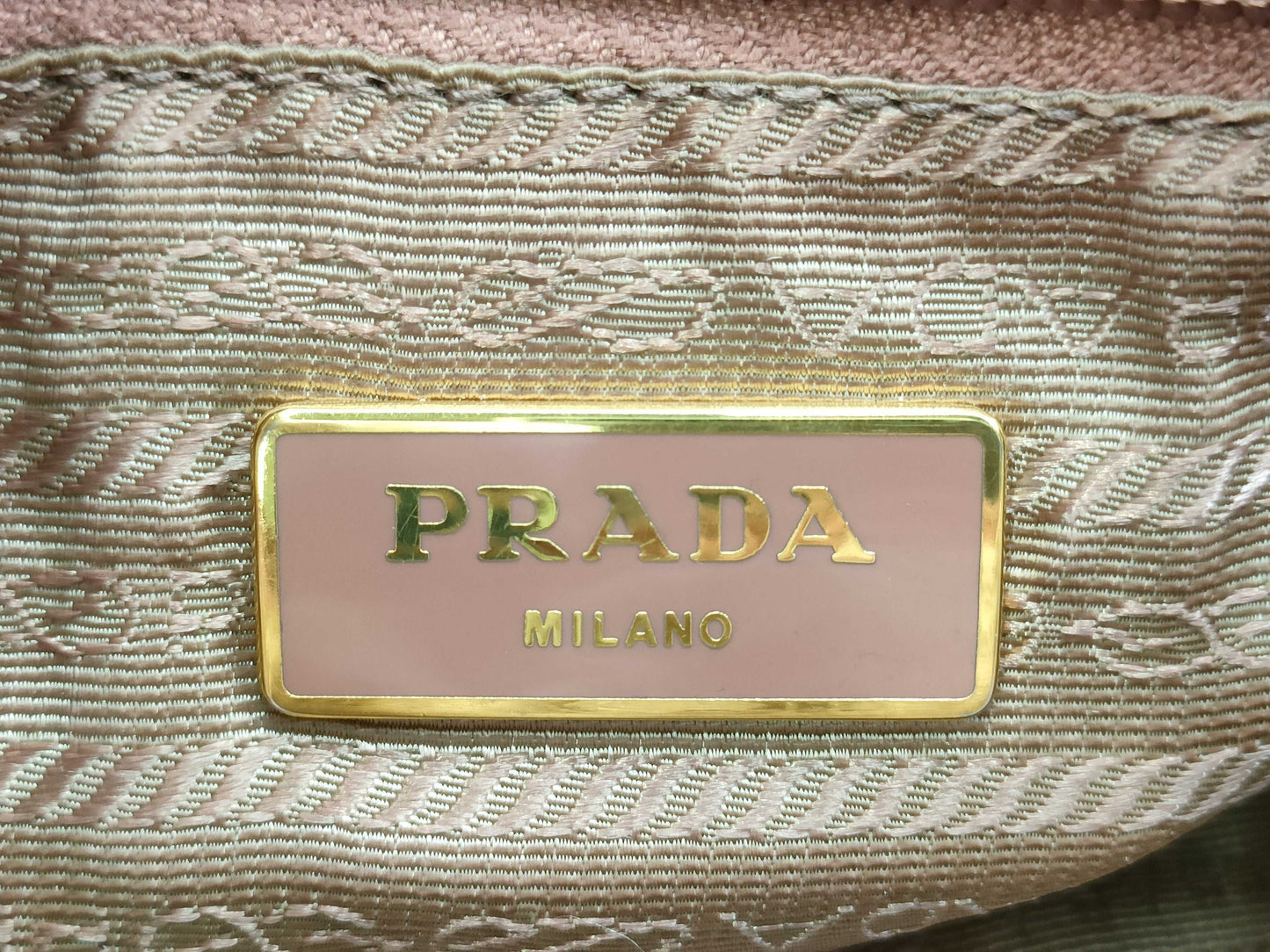 PRADA Nylon x Leather Ribbon 2WAY Pink Shoulder Bag