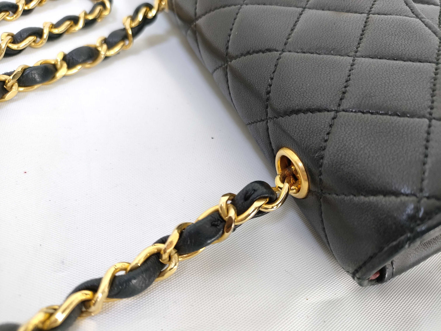 CHANEL Lambskin Mini Matelasse 18 Shoulder Bag