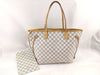 LOUIS VUITTON Damier Azur Neverfull MM Tote Bag with Pouch