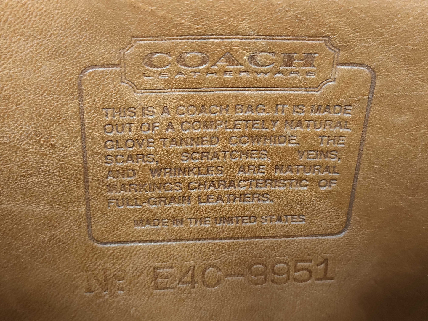COACH Shoulder Bag 9951 Shoulder Bag