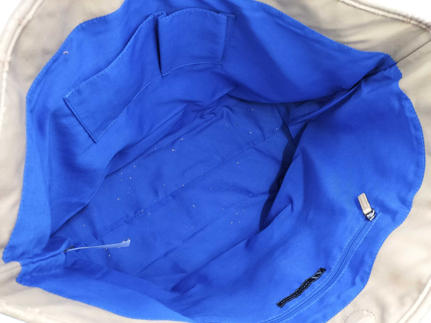 ARMANI Leather Tote Bag with Deteriorated Handles