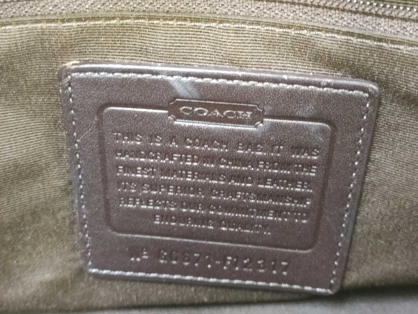 COACH Signature Handbag F12317 Handbag