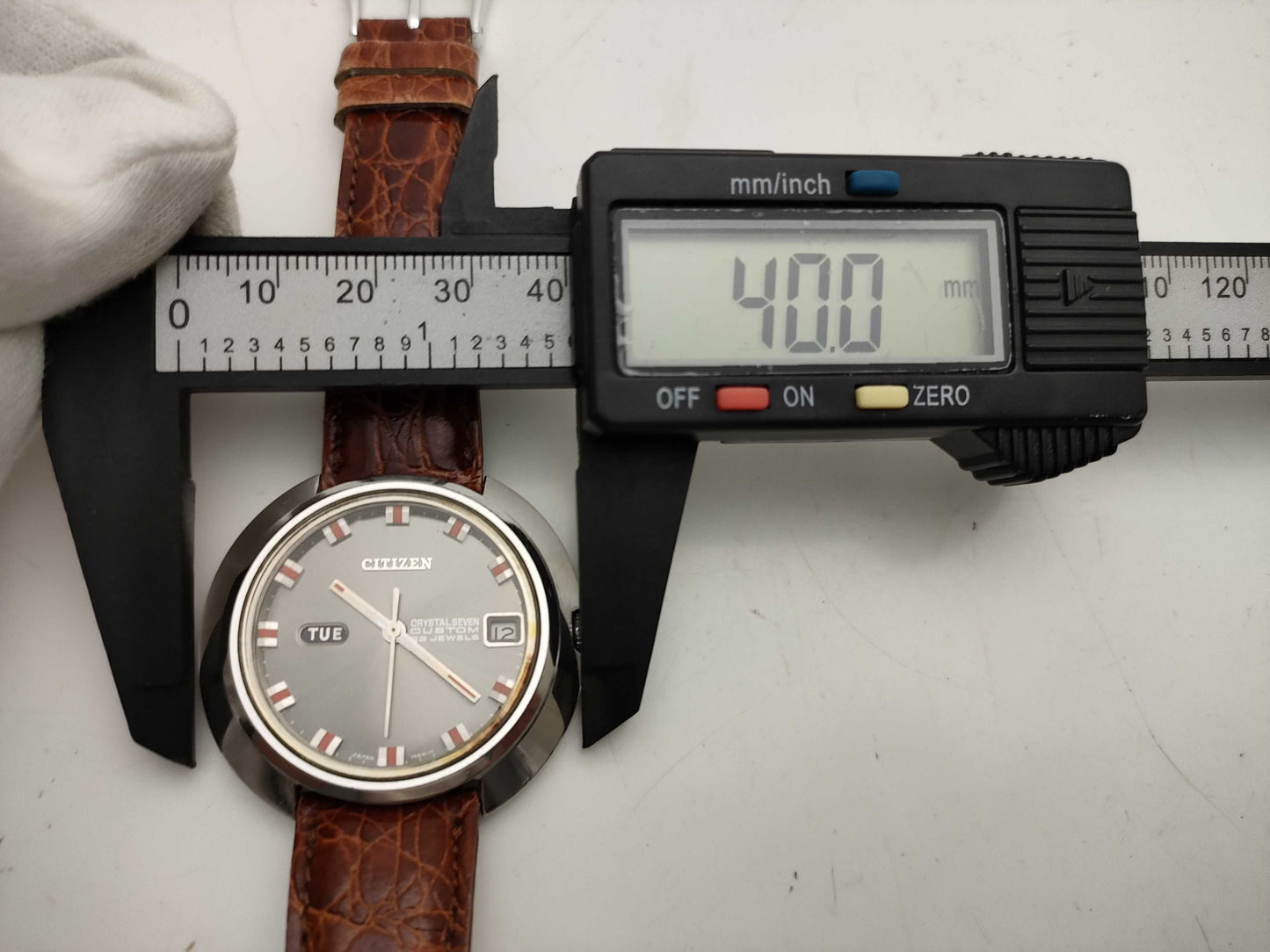 CITIZEN acss 2815-y men's watch with aftermarket strap