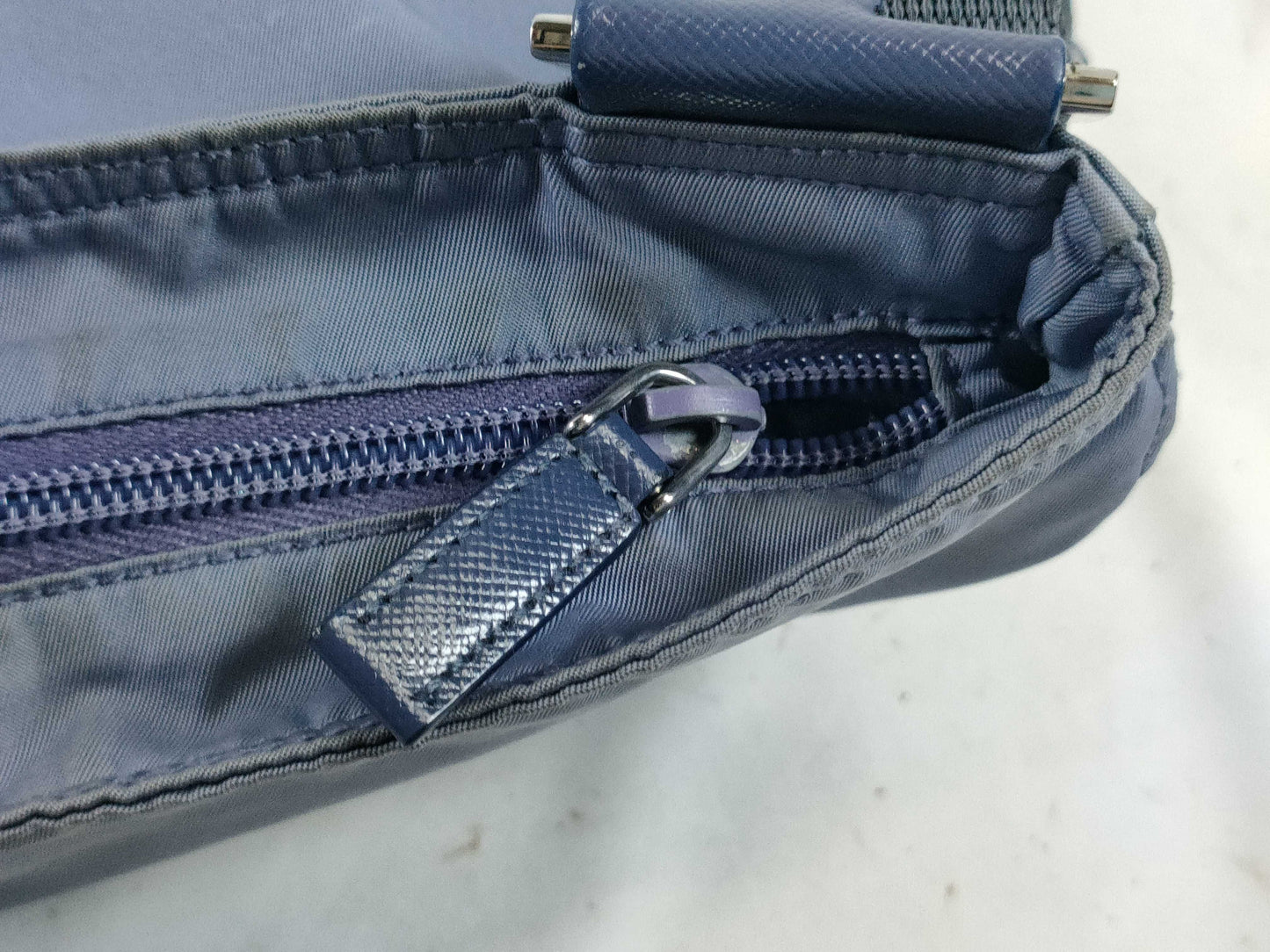 PRADA Nylon Shoulder Bag Pouch/Triangle Plate Shoulder Bag