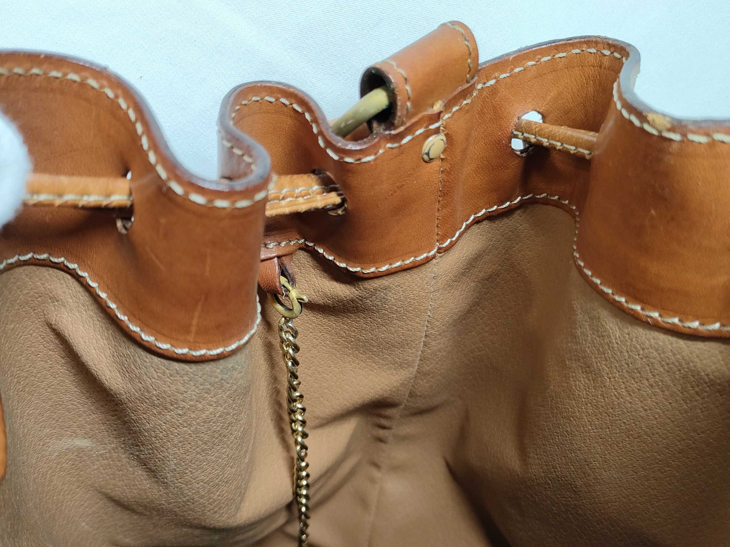 CELINE Drawstring Bag with Pouch Shoulder Bag
