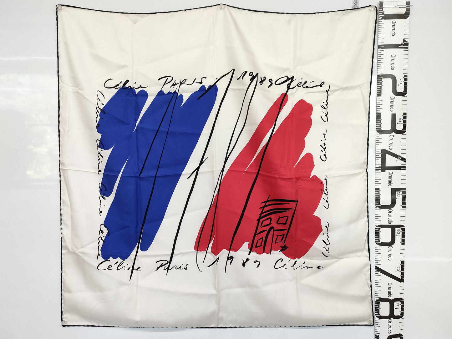 CELINE Silk Large Scarf