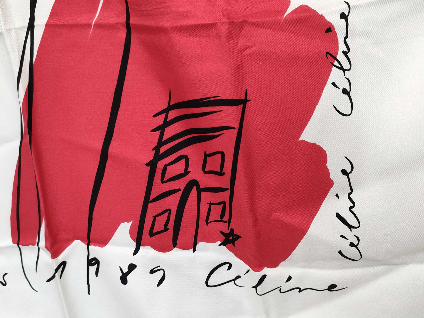 CELINE Silk Large Scarf