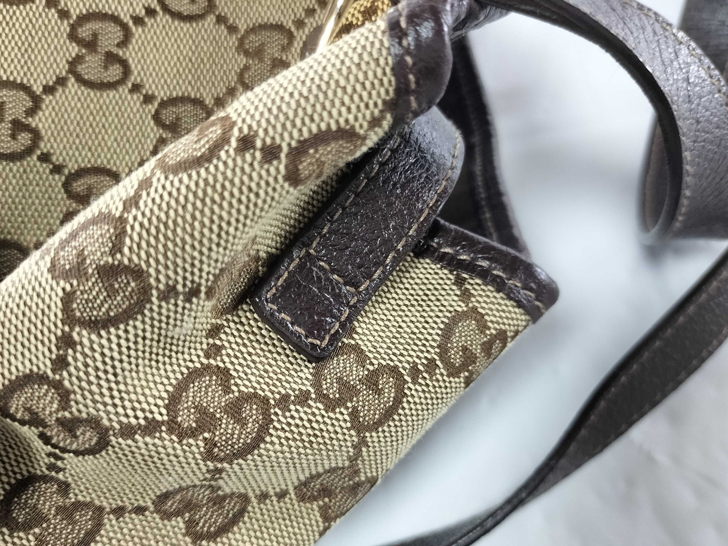 GUCCI GG Canvas Handbag with Pouch Tote Bag