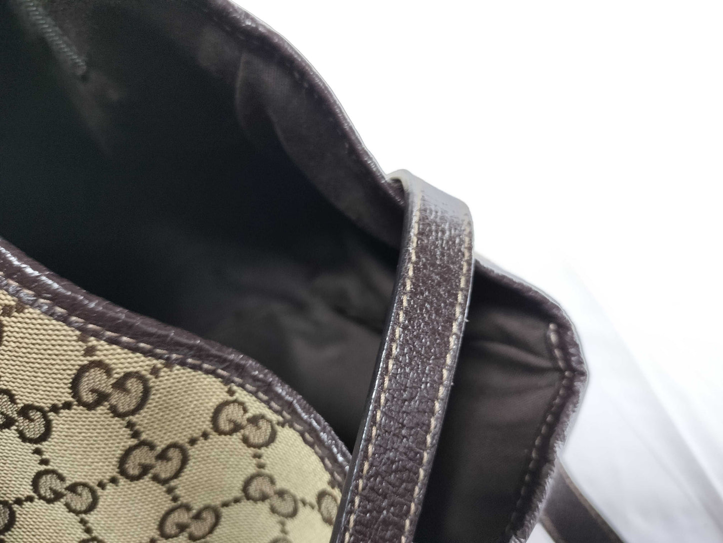 GUCCI GG Canvas Handbag with Pouch Tote Bag