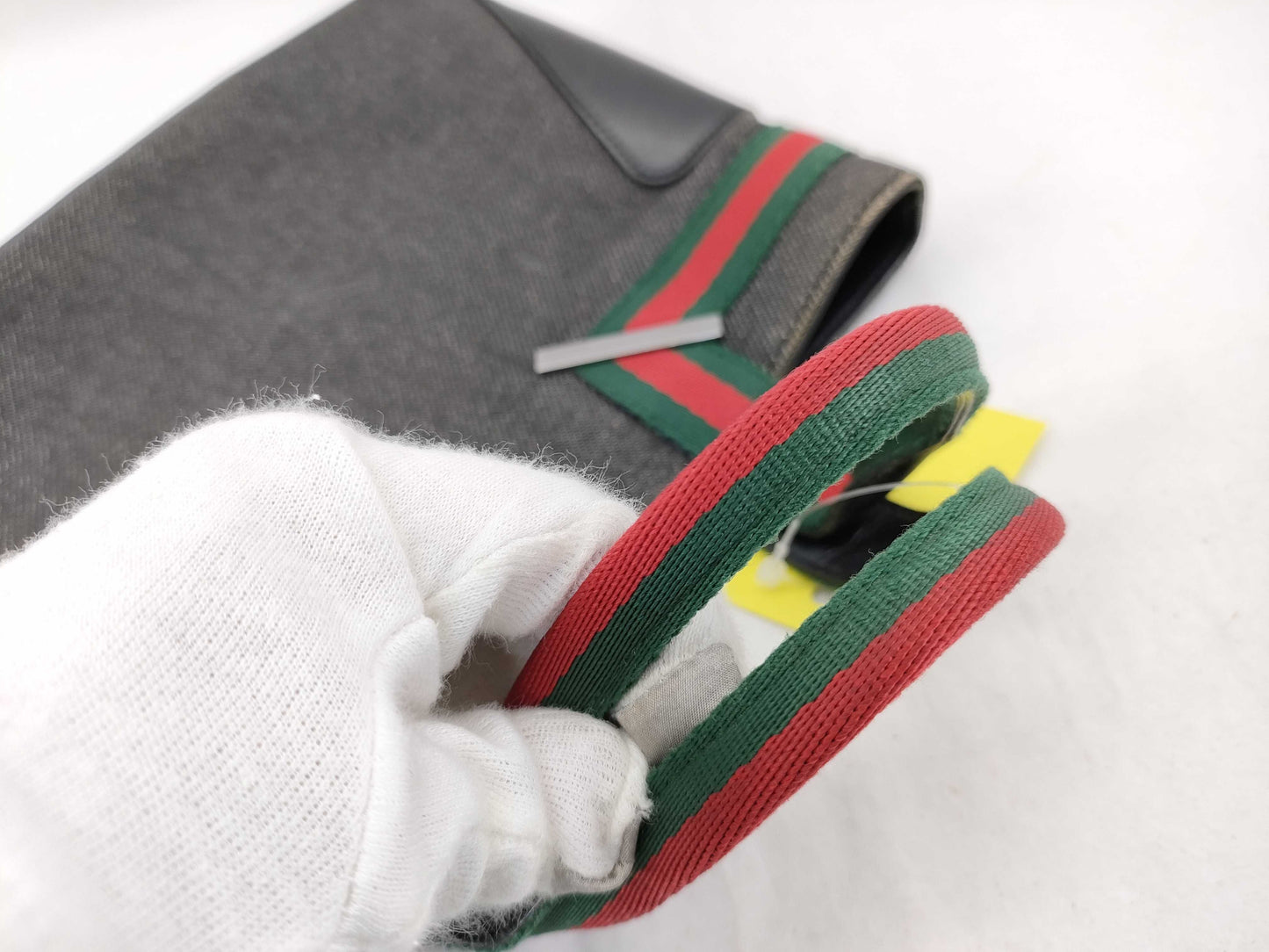 GUCCI Canvas Handbag with Pouch