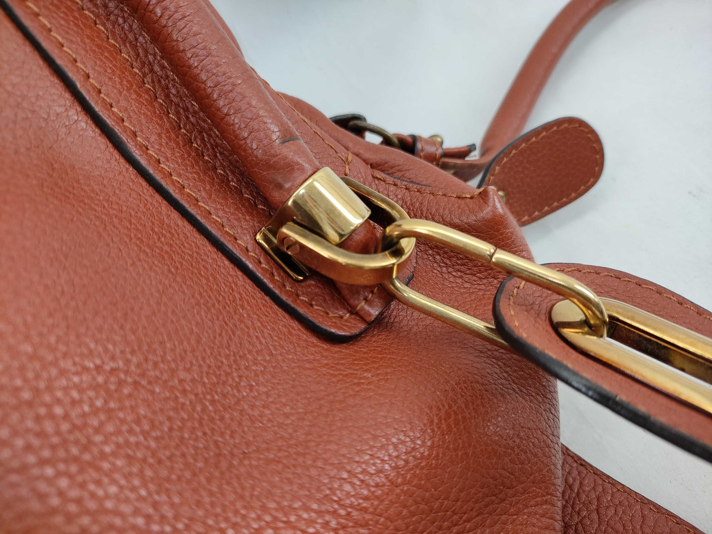 Chloe Paraty Leather 2-Way Bag Handbag