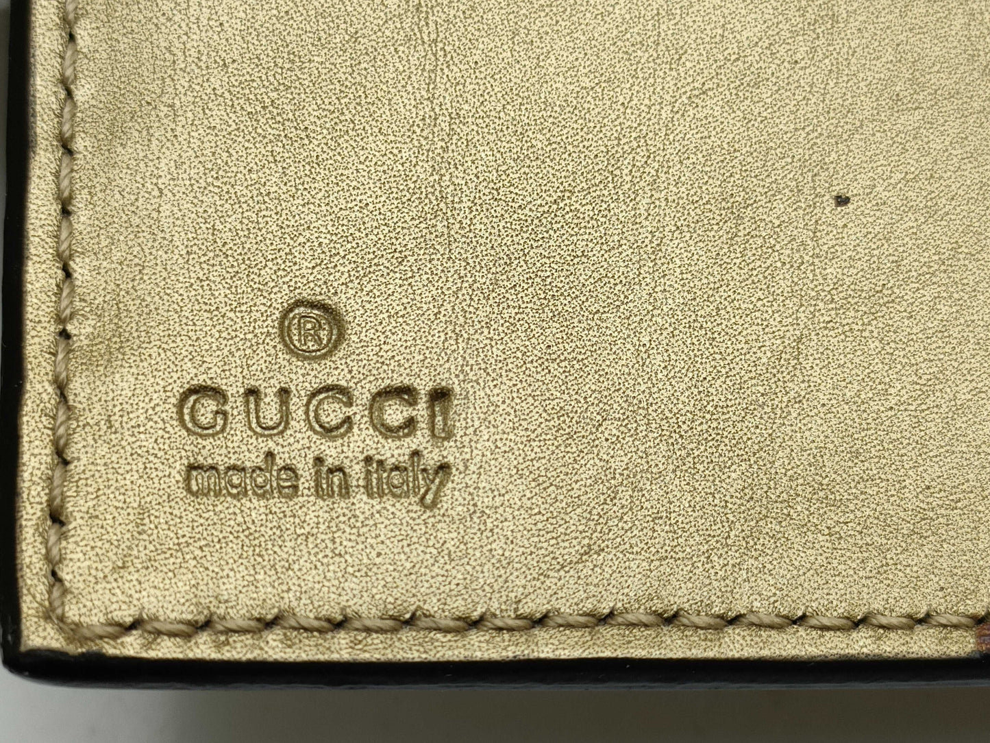 GUCCI 245946・0416/Micro GG/Heart/Notebook/Gold Notebook Cover