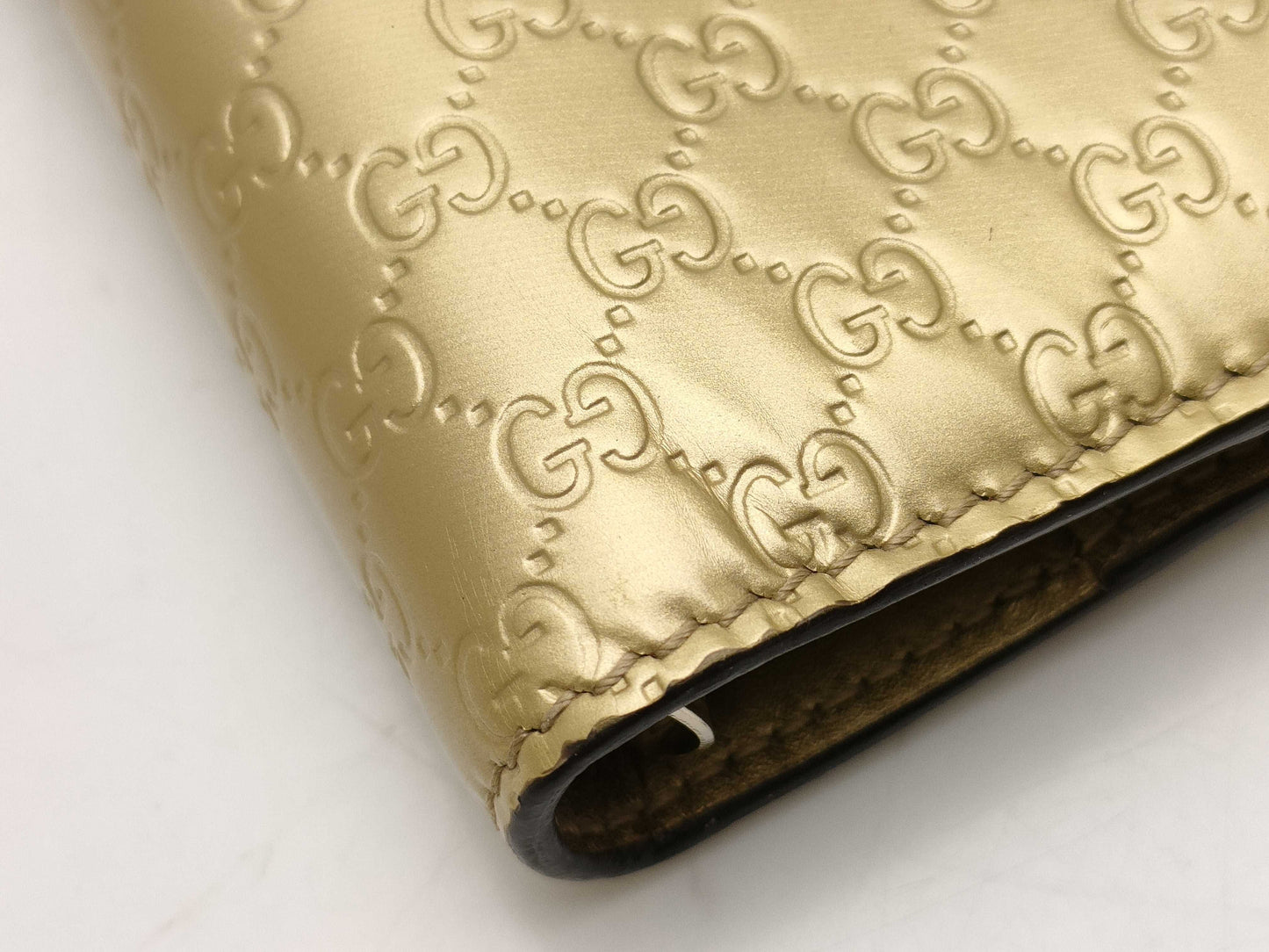 GUCCI 245946・0416/Micro GG/Heart/Notebook/Gold Notebook Cover