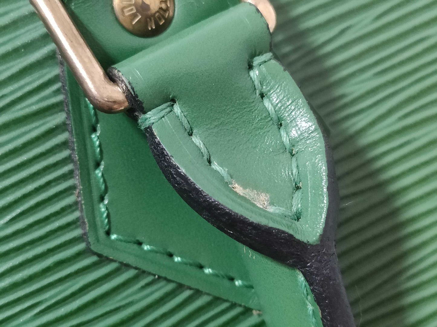 LOUIS VUITTON Epi Speedy 25 Green Boston Bag