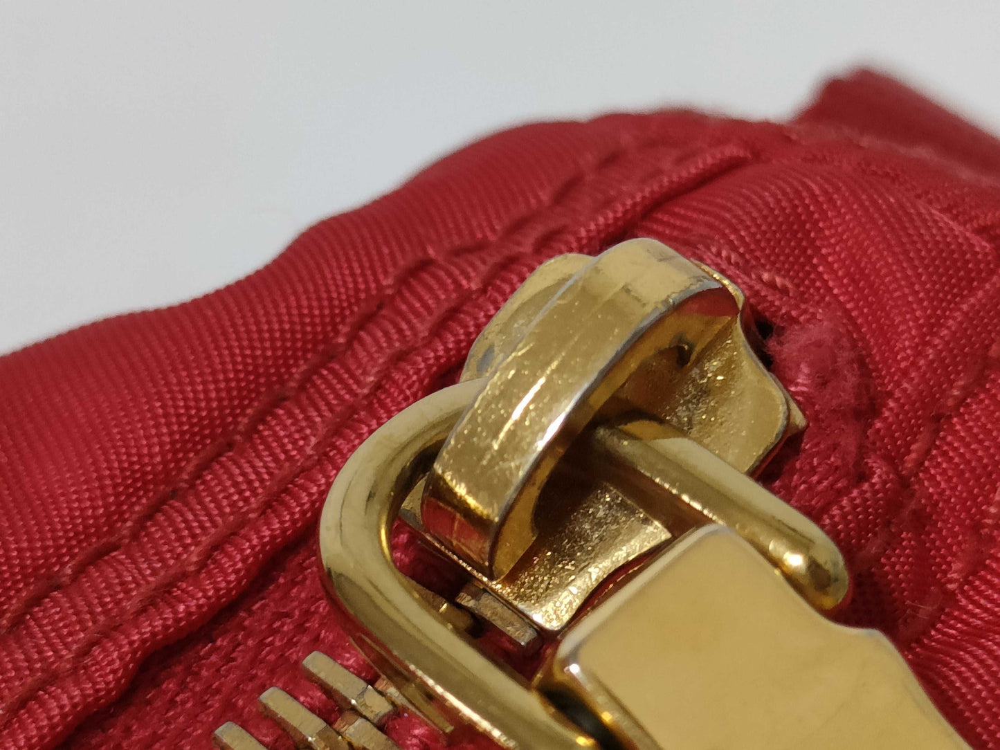 PRADA Nylon Shoulder Bag Red Shoulder Bag