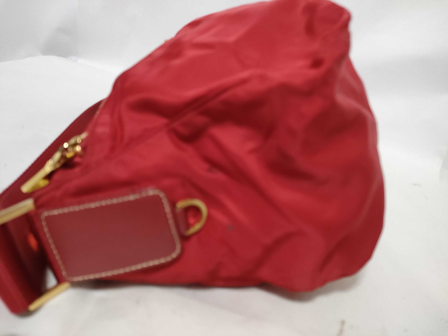 PRADA Nylon Shoulder Bag Red Shoulder Bag