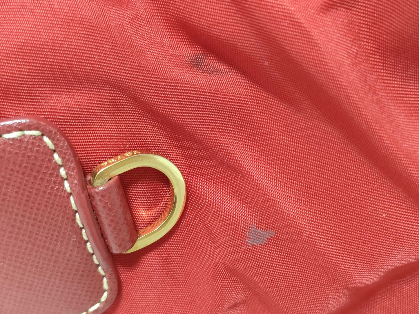 PRADA Nylon Shoulder Bag Red Shoulder Bag