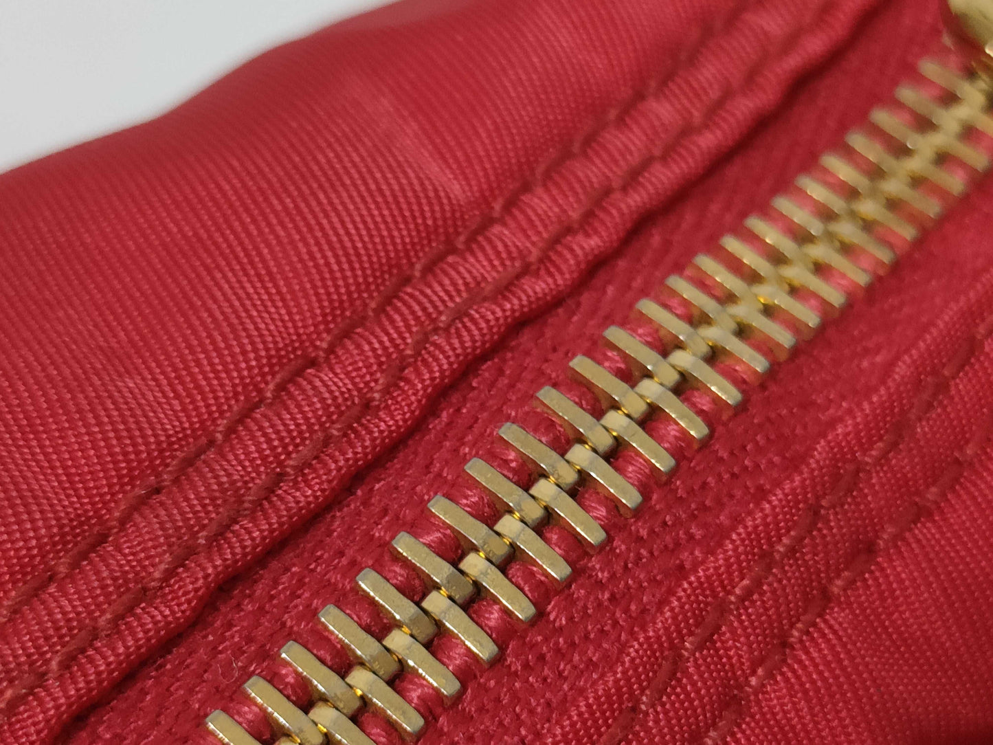 PRADA Nylon Shoulder Bag Red Shoulder Bag