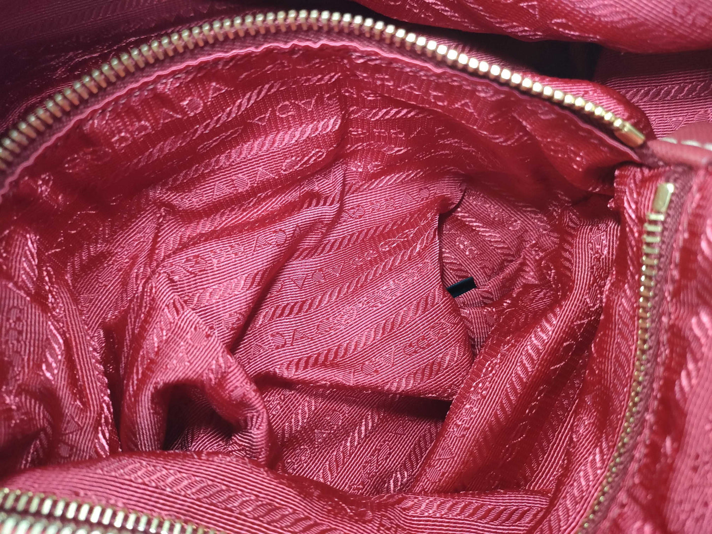 PRADA Nylon Shoulder Bag Red Shoulder Bag