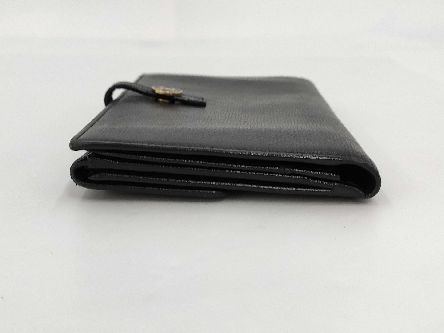 CHANEL Caviar Skin Coco Button Long Wallet