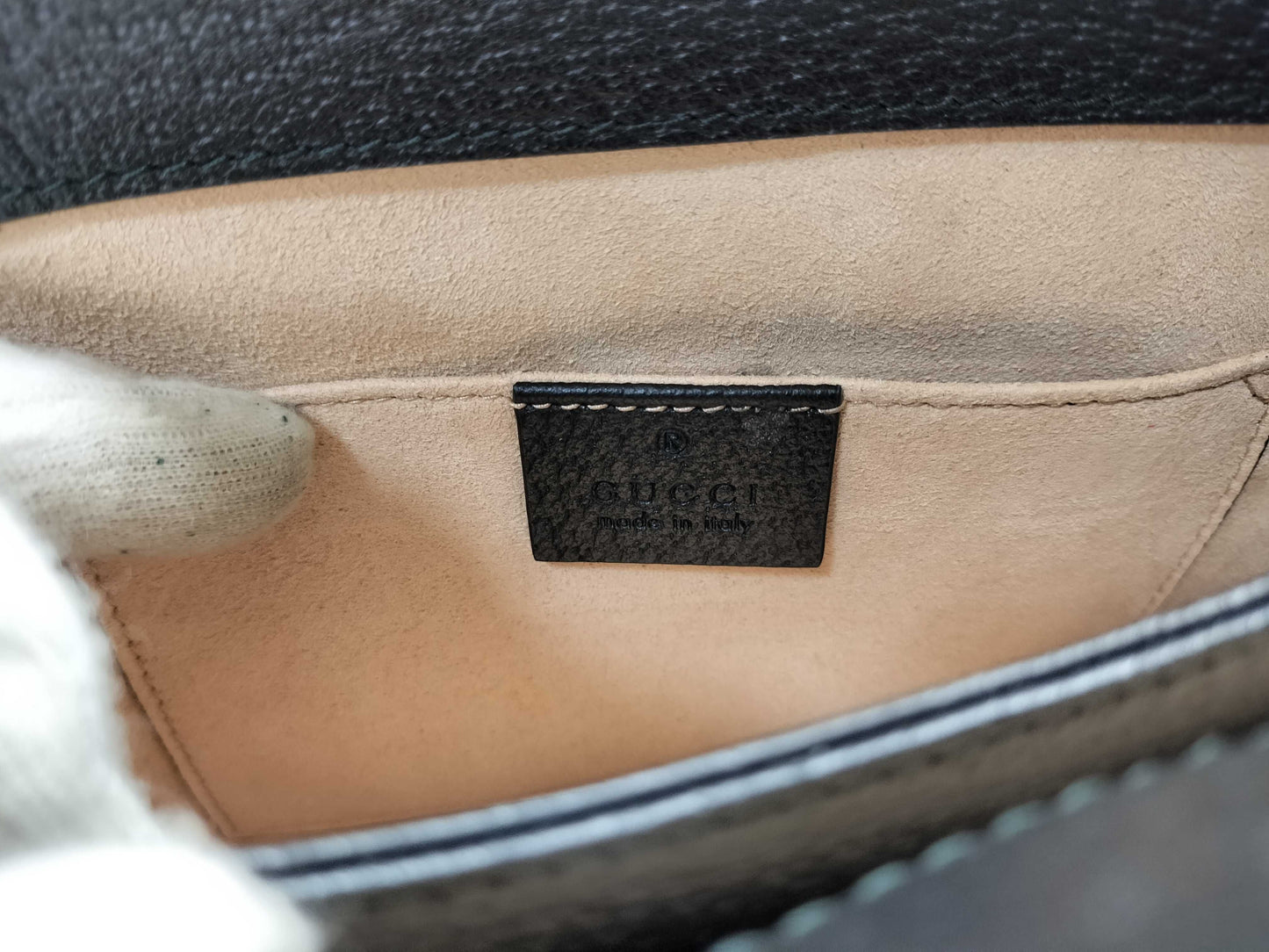 GUCCI Ophidia Leather Shoulder Bag 503877