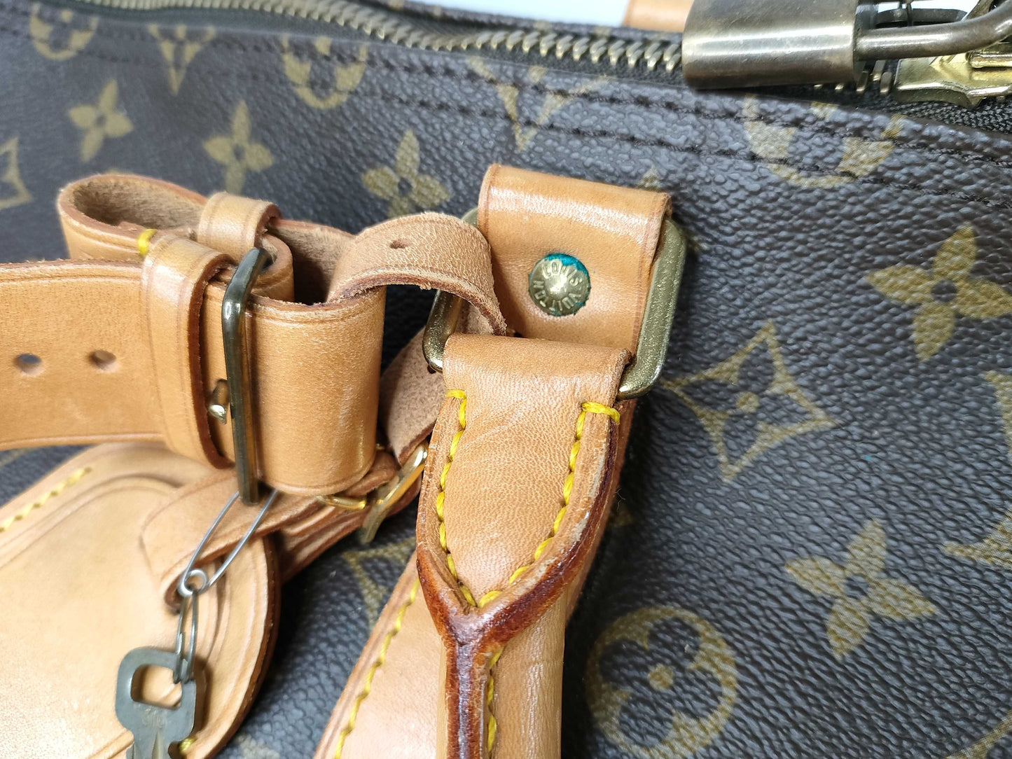 LOUIS VUITTON M41424 Monogram Keepall 55 Boston Bag