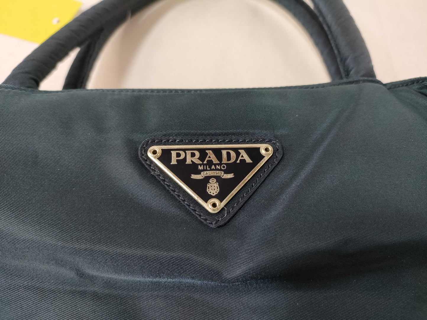PRADA Nylon Navy Handbag