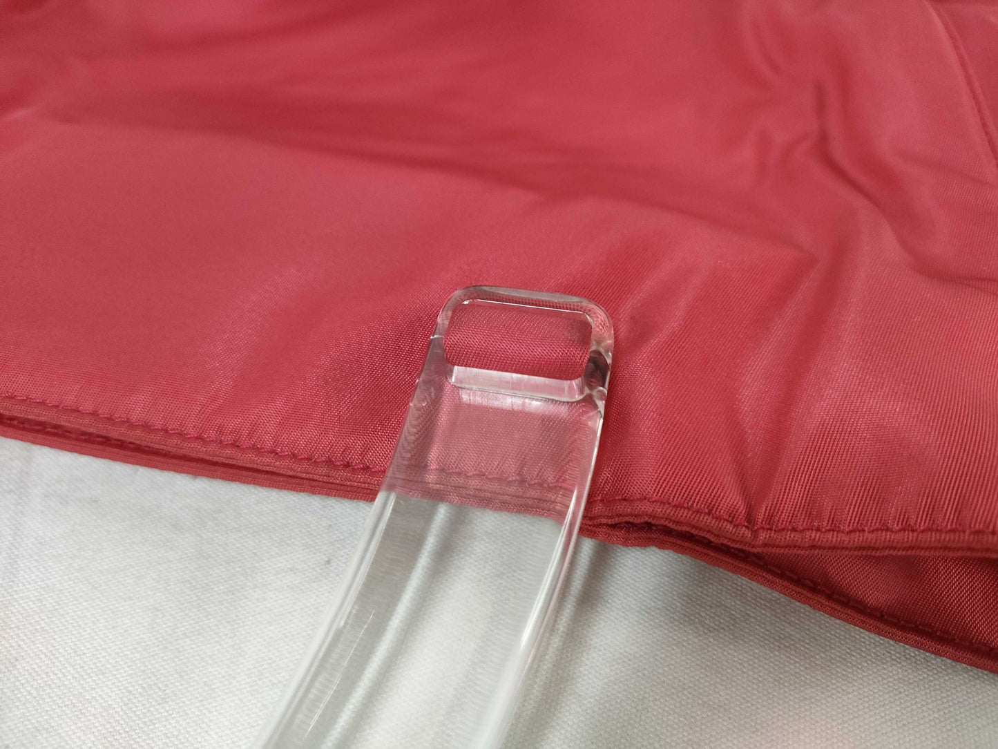 PRADA Nylon Plahand Red Handbag