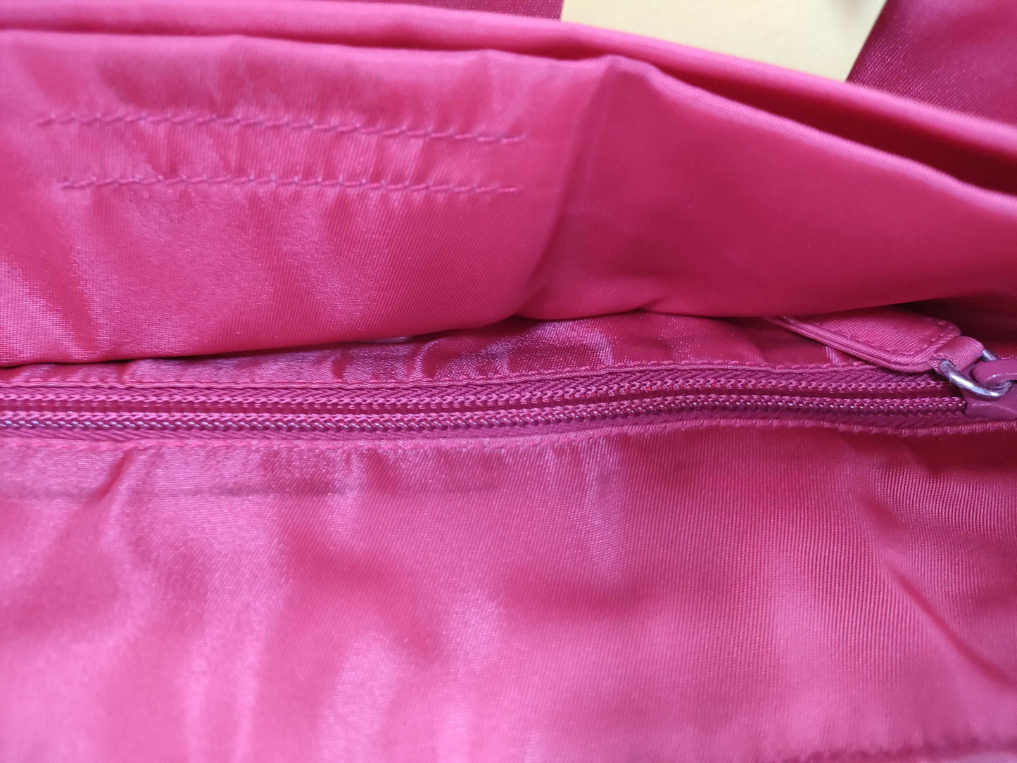 PRADA Nylon Plahand Red Handbag