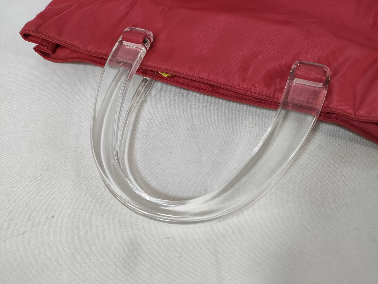 PRADA Nylon Plahand Red Handbag