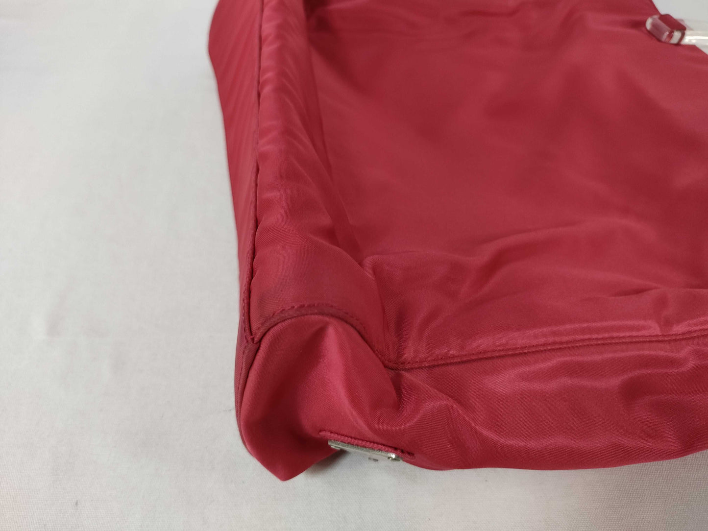 PRADA Nylon Plahand Red Handbag