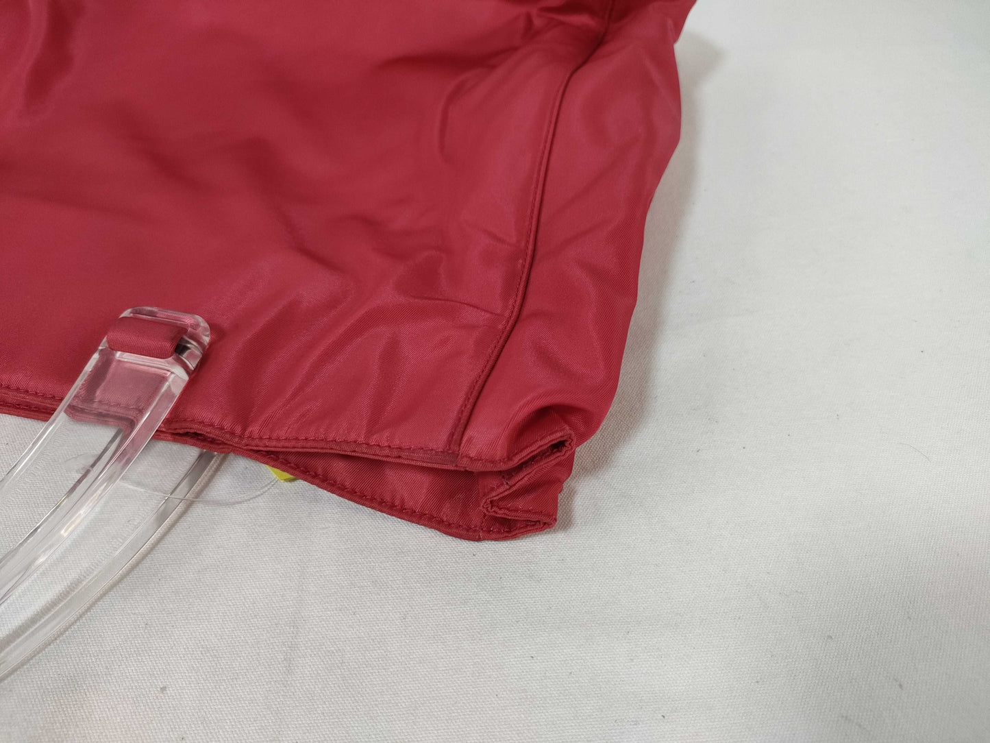PRADA Nylon Plahand Red Handbag