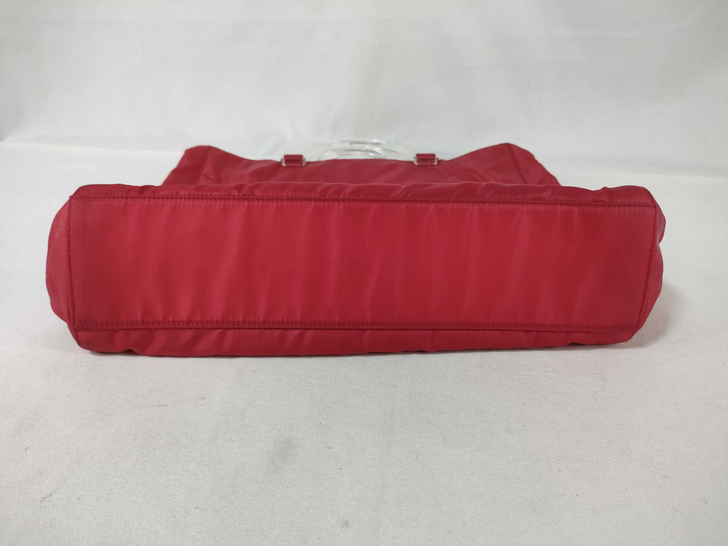 PRADA Nylon Plahand Red Handbag