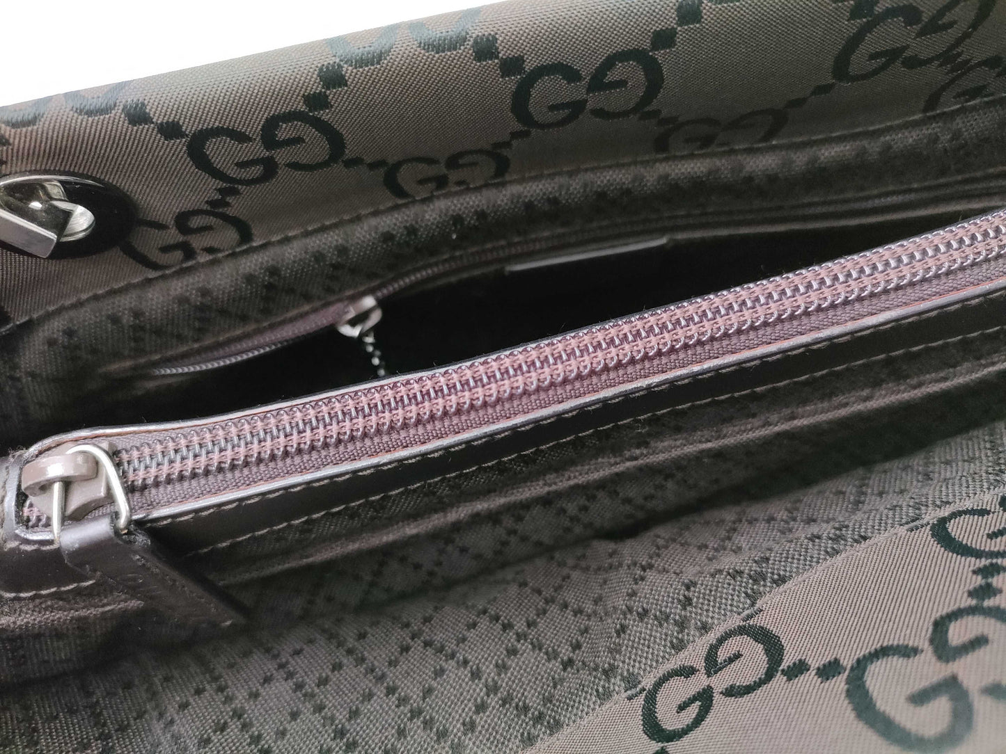 GUCCI Bamboo Hand Canvas Handbag