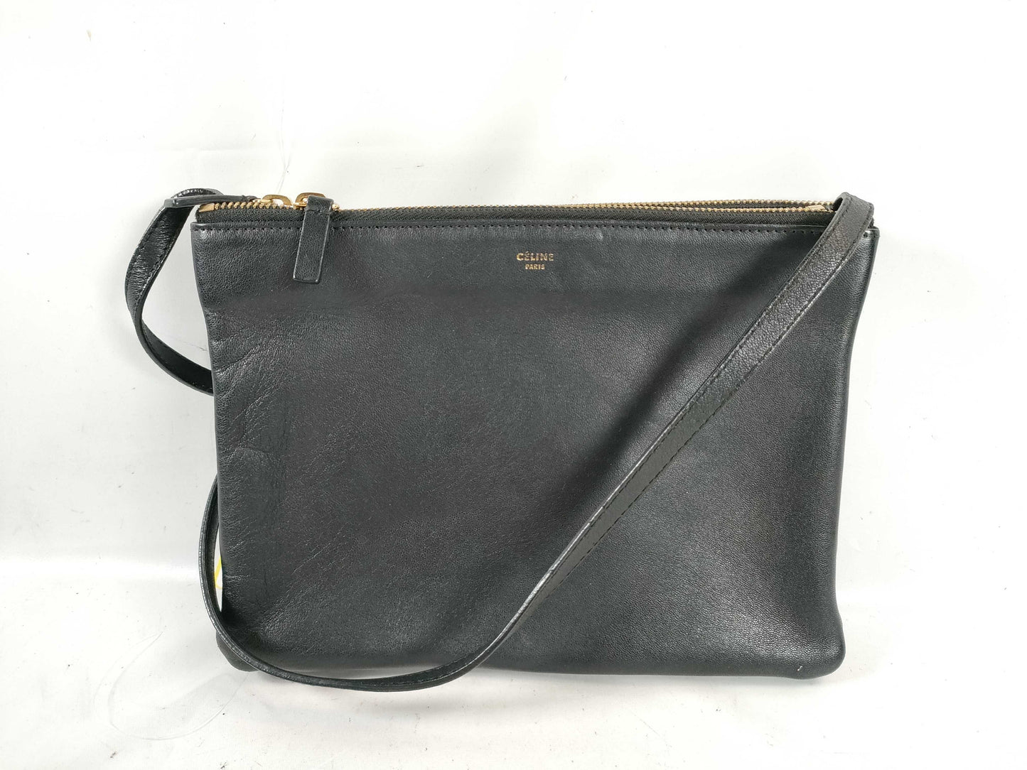 CELINE Leather Shoulder Bag Black Shoulder Bag Shoulder Bag