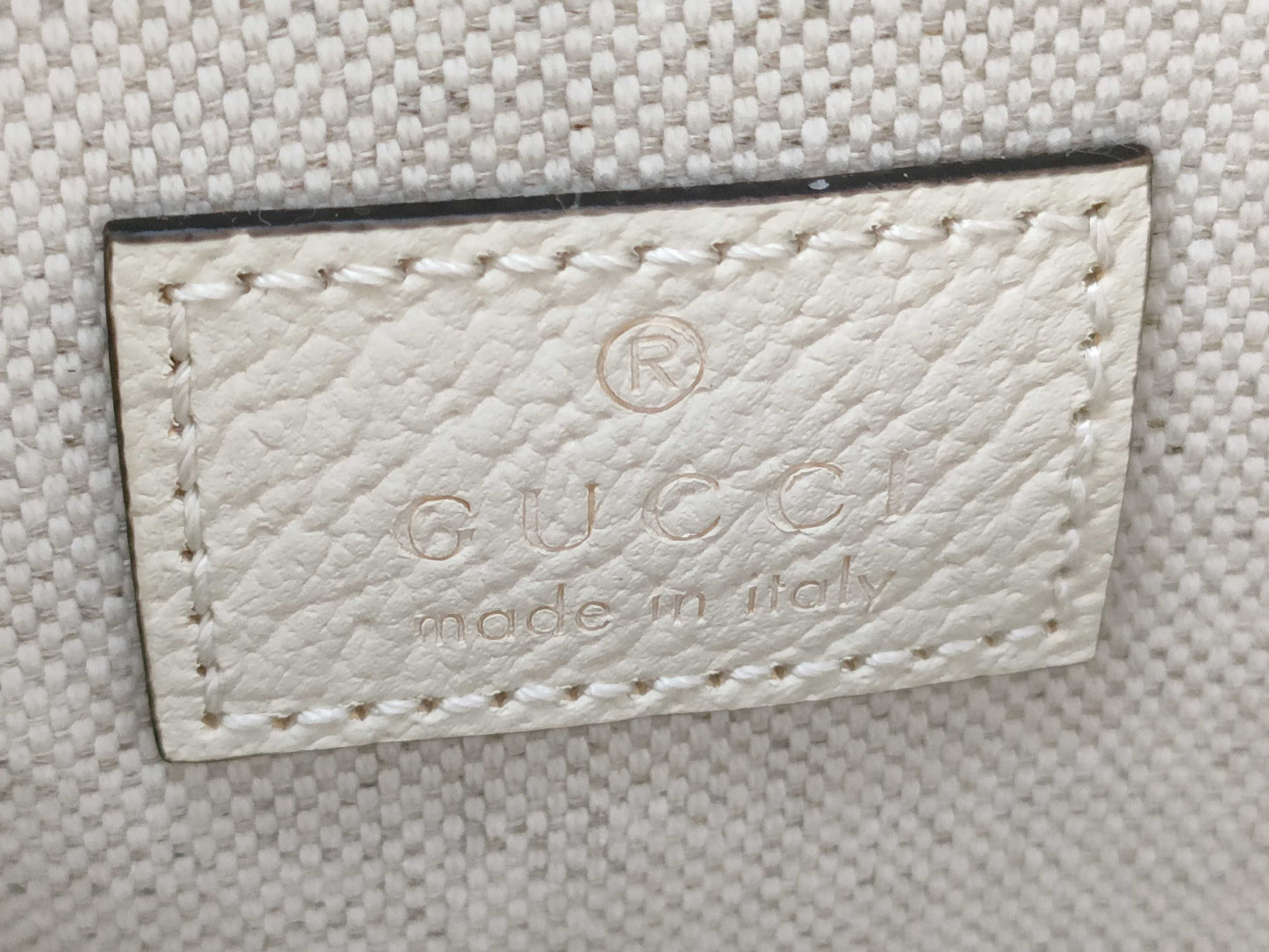 GUCCI GG Supreme 671682 Ophidia Beige x Navy Shoulder Bag