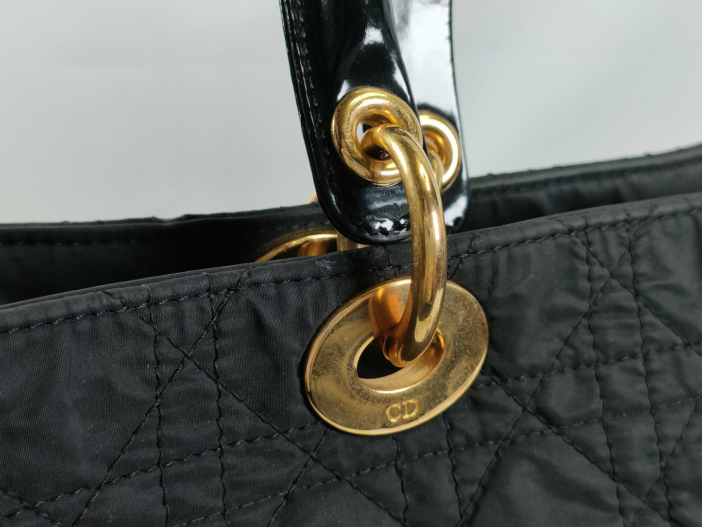 Dior Lady Dior Nylon/Cannage/Black Handbag