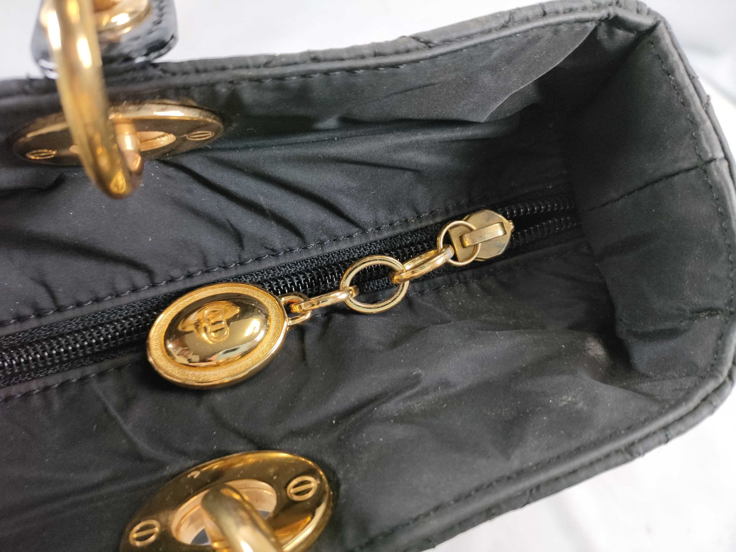 Dior Lady Dior Nylon/Cannage/Black Handbag