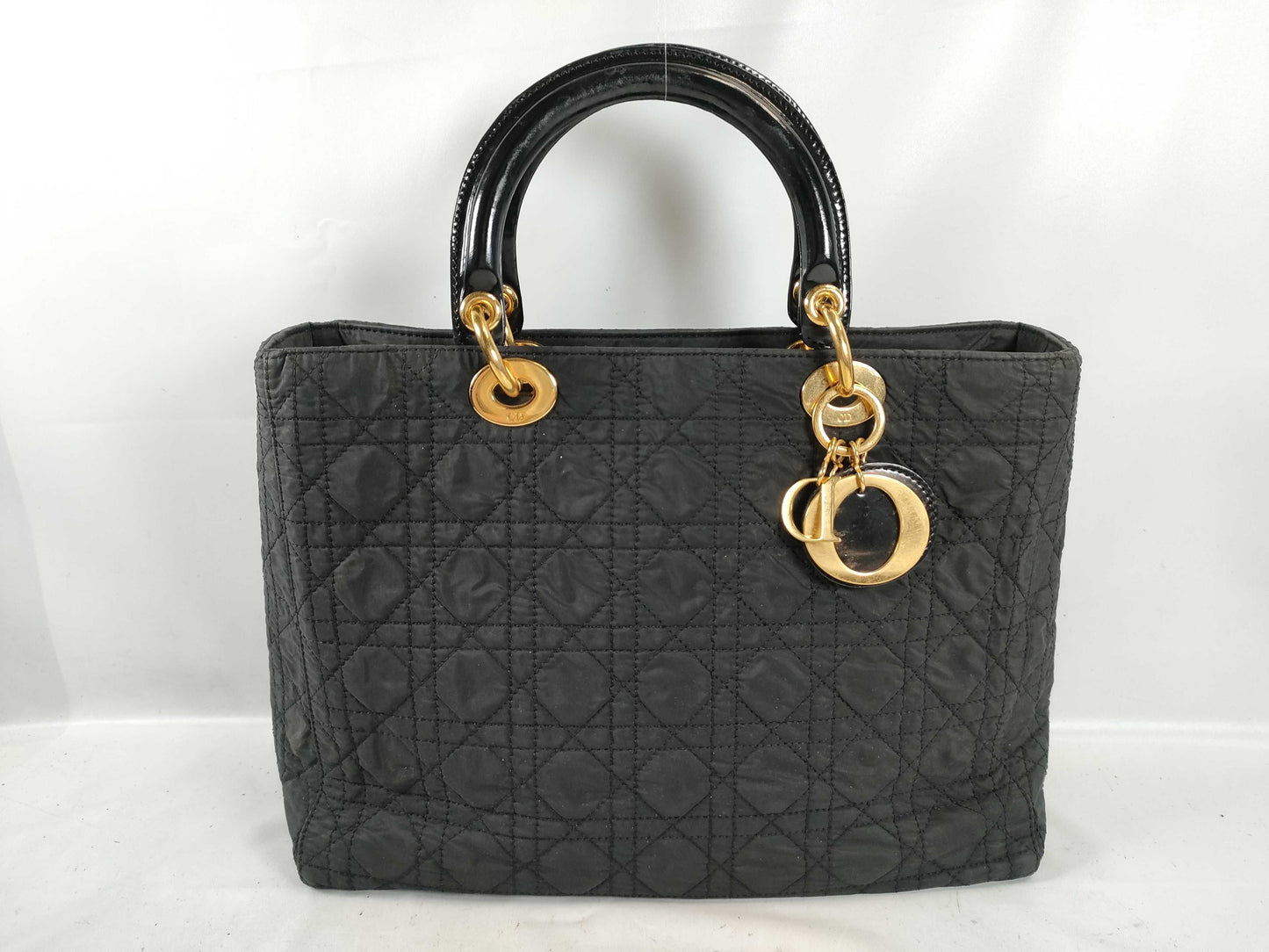 Dior Lady Dior Nylon/Cannage/Black Handbag