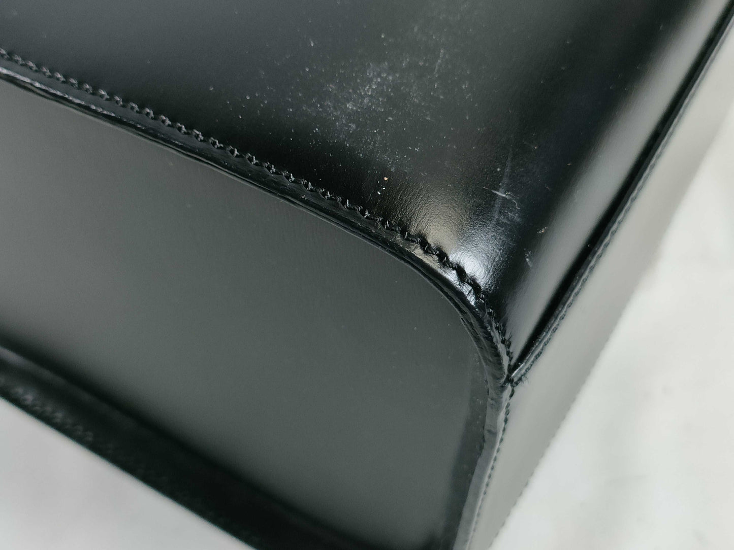 Cartier Silver Hardware Leather Handbag