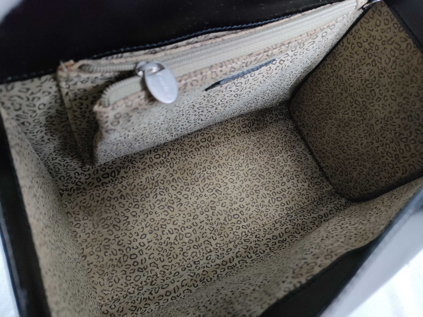 Cartier Silver Hardware Leather Handbag