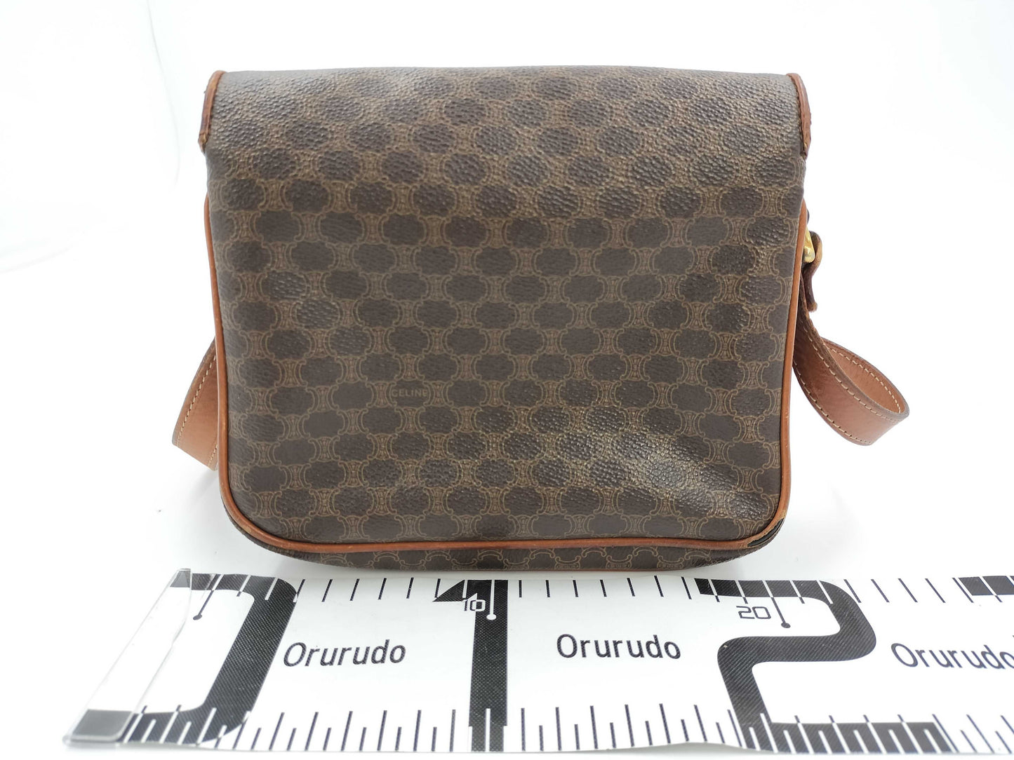 CELINE Shoulder Bag Leather Flap Shoulder Bag